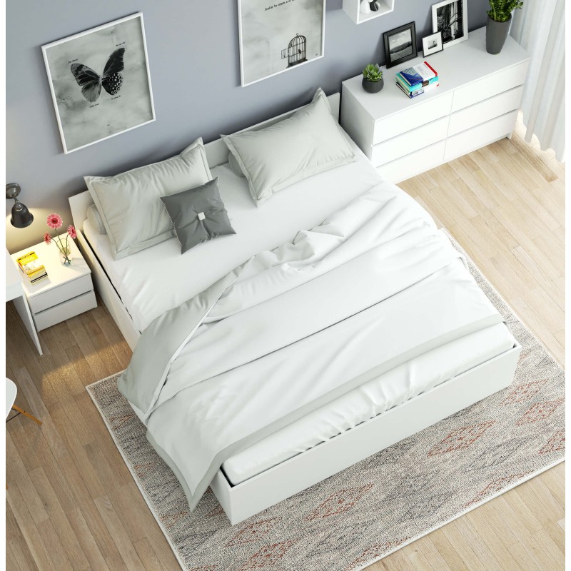 Łóżko 180x200 | Łóżko podnoszone z pojemnikiem na pościel