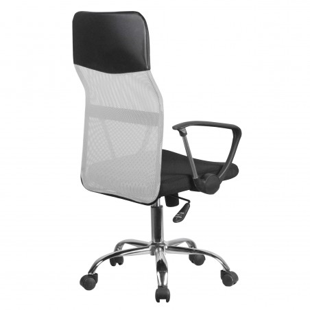 Fotel biurowy OCF-7 materiałowy - Szary tył