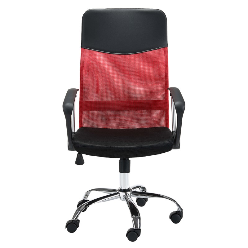 Fotel biurowy OCF-7 materiałowy - Czerwony przód