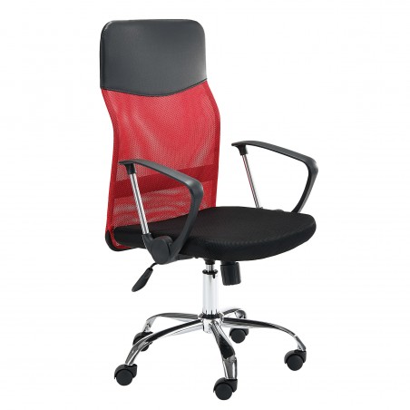 Fotel biurowy OCF-7 materiałowy - Czerwony