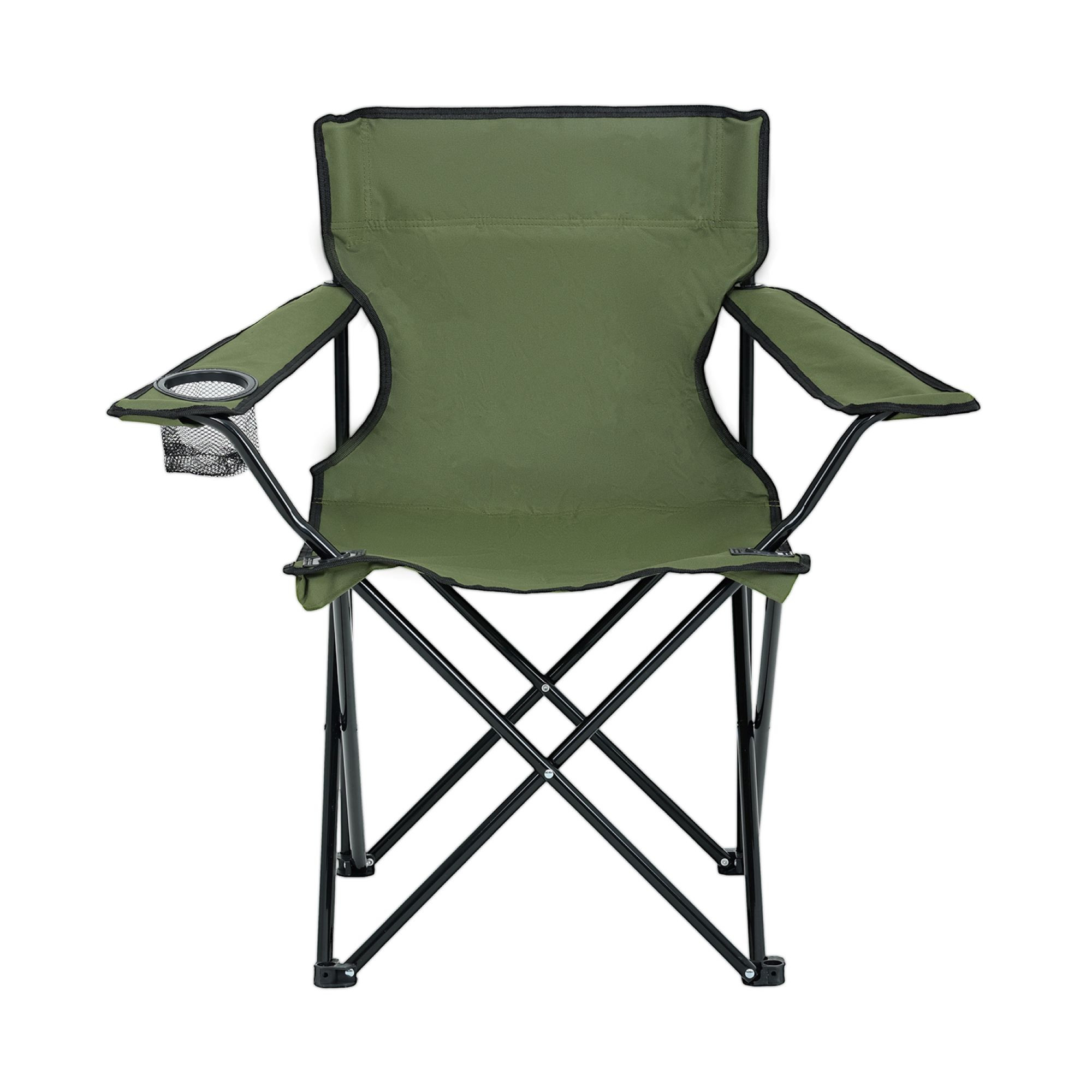 Składane krzesło kempingowe ANTER w kolorze zielonym - AKORD Fabryka Mebli