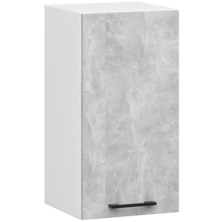 MEBLE KUCHENNE ZESTAW OLIWIA Z WITRYNĄ 2.4M BETON SZAFKA WISZĄCA 40 CM