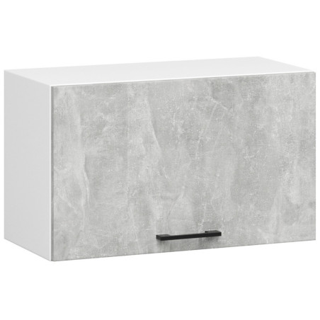 MEBLE KUCHENNE ZESTAW OLIWIA Z WITRYNĄ 2.4M BETON SZAFKA OKAPOWA 60 CM