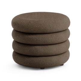 Pufa otwierana ze schowkiem teddy 55 cm MOLLIS Brązowa