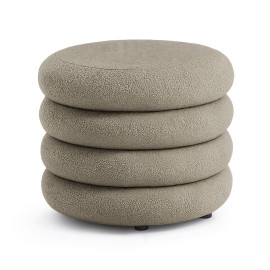 Pufa otwierana ze schowkiem teddy 55 cm MOLLIS Mocha