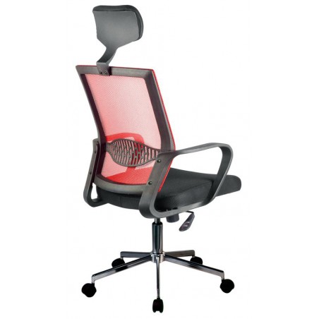 Fotel biurowy OCF-9 materiałowy - Czerwony
