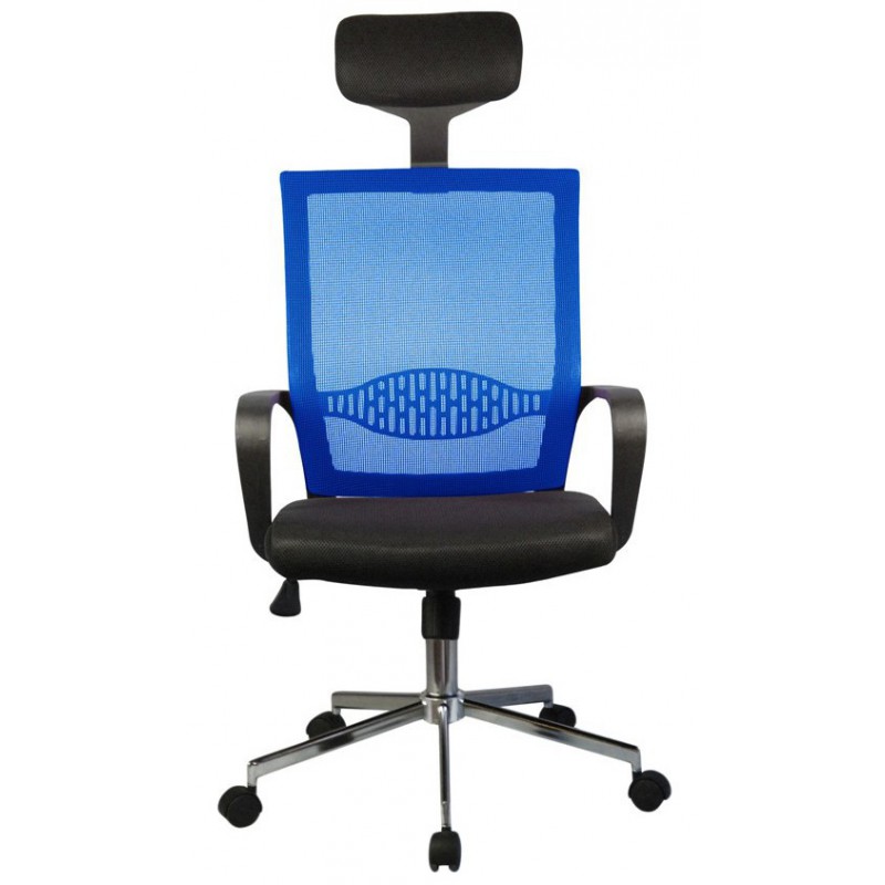 Fotel biurowy OCF-9 materiałowy - Niebieski