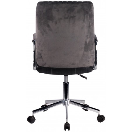 Krzesło welurowe obrotowe FD-24 - Szary