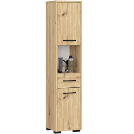 SŁUPEK REGAŁ ŁAZIENKOWY FIN 2D 1SZ 1W DĄB ARTISAN