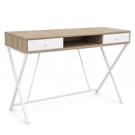 Biurko industrialne komputerowe Dąb Sonoma CROSSLINE 120 cm 2...