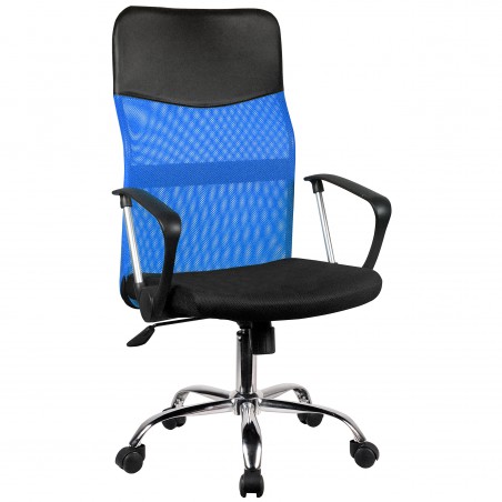 Siatkowy fotel biurowy OCF-7 - Niebieski