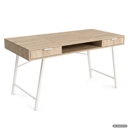 Biurko industrialne komputerowe Dąb Sonoma ARDEN 120 cm 2...