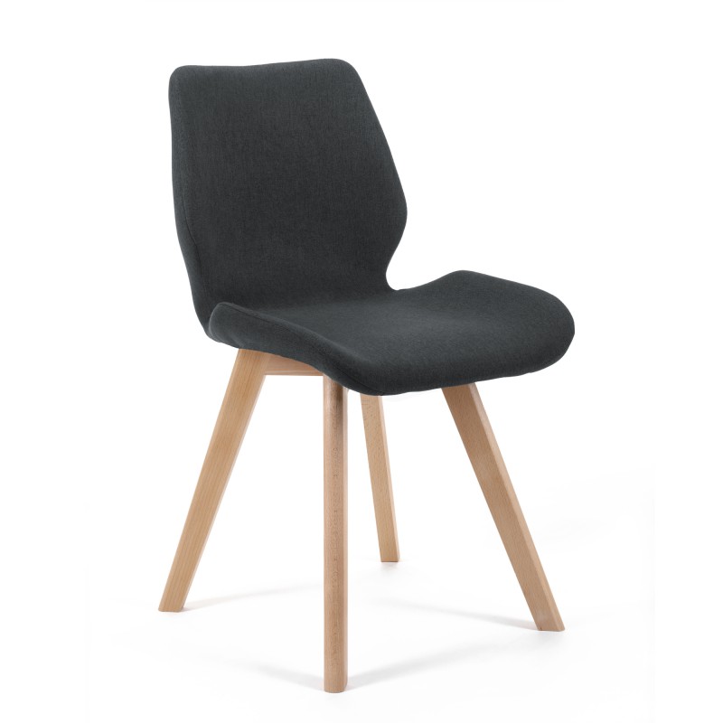 Krzesło tapicerowane materiałowe SJ.0159 Czarne