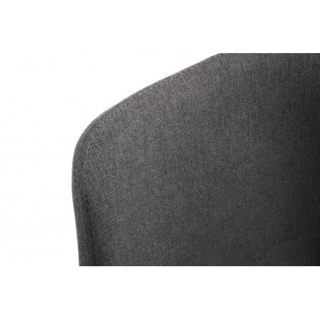 krzesło tapicerowane materiałowe SJ.0159 Szaro-Brązowe zbliżenie na materiał