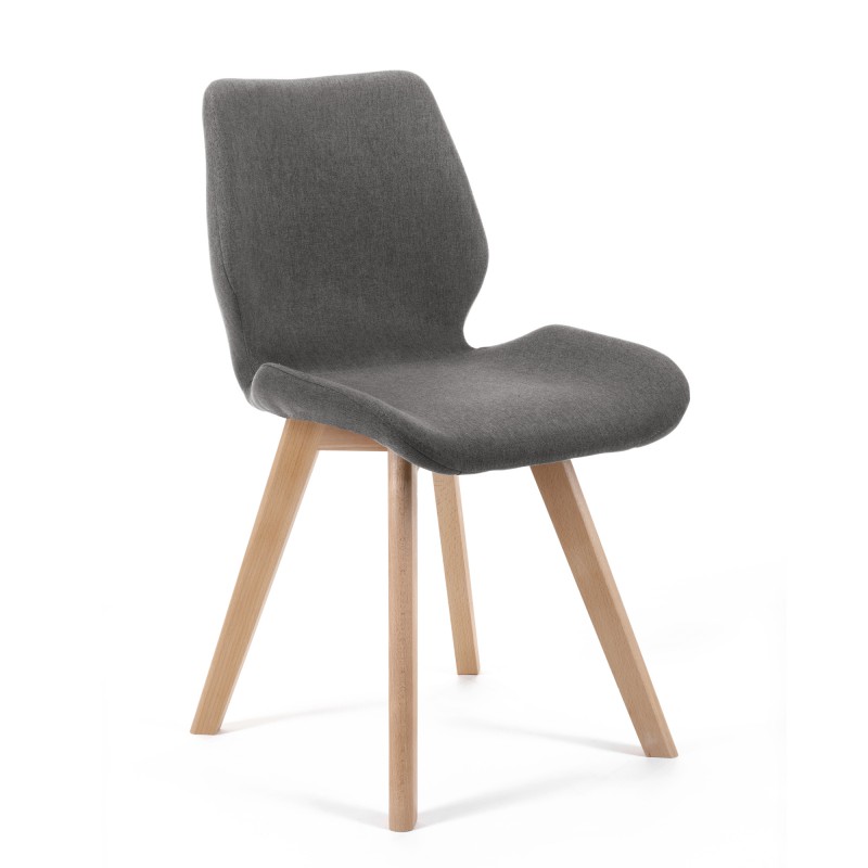 krzesło tapicerowane materiałowe SJ.0159 Szaro-Brązowe