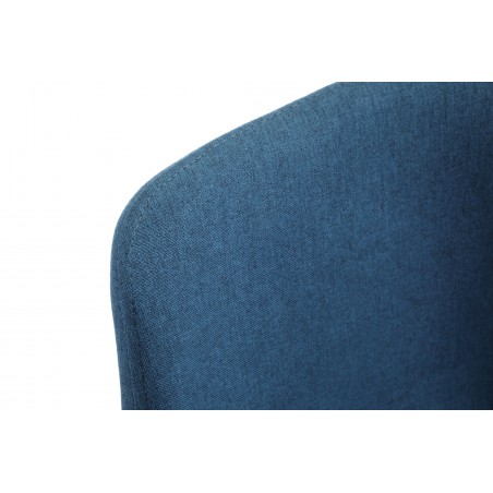 krzesło tapicerowane materiałowe SJ.0159 Granatowe zbliżenie na materiał
