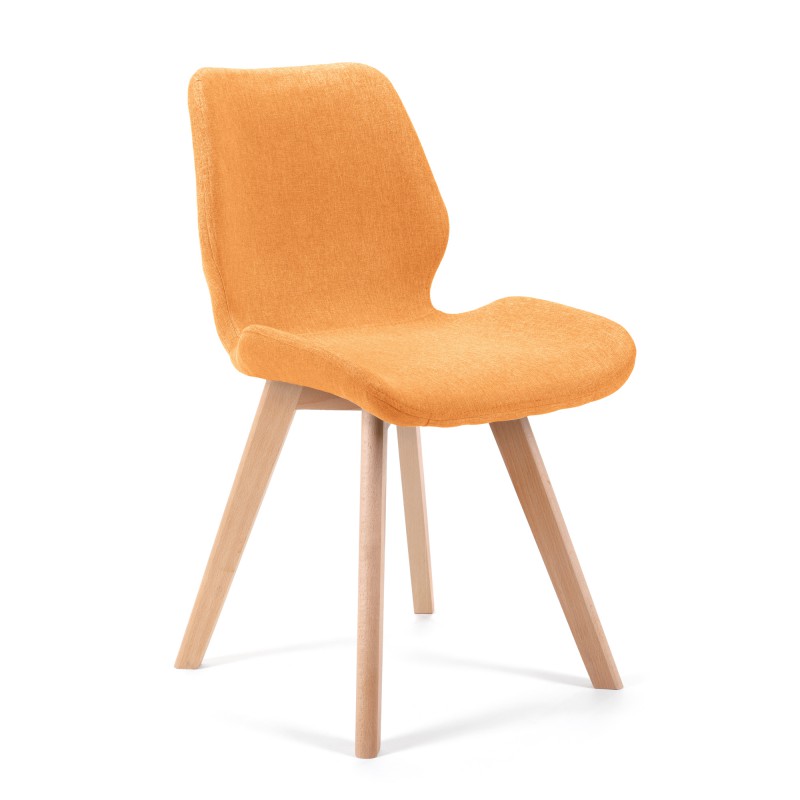 krzesło tapicerowane materiałowe SJ.0159 Pomarańczowe