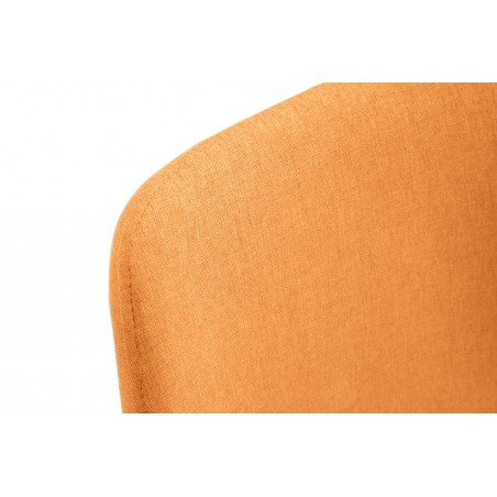 krzesło tapicerowane materiałowe SJ.0159 Pomarańczowe zbliżenie na materiał