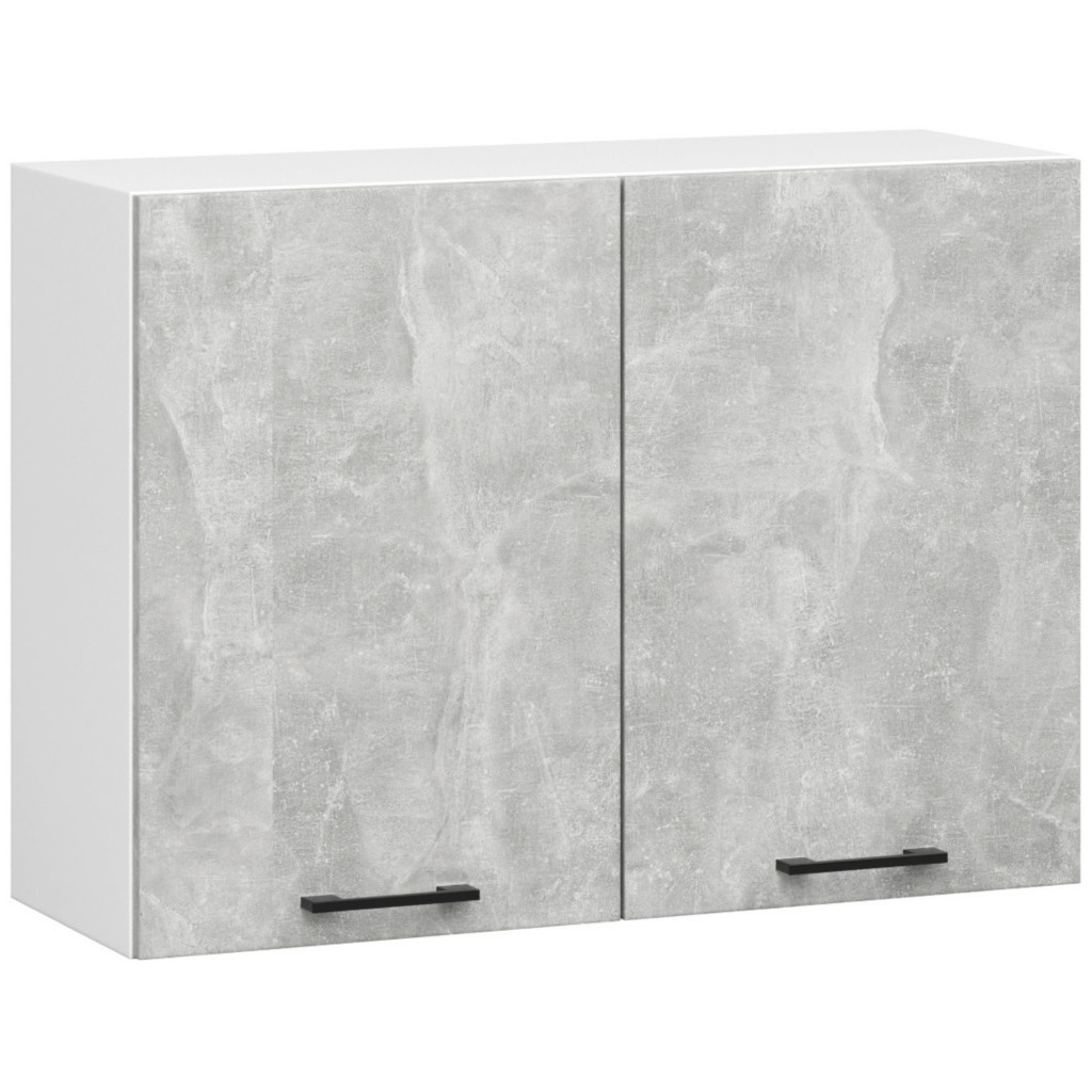WISZĄCA SZAFKA KUCHENNA OLIWIA W 80cm BIAŁA / BETON