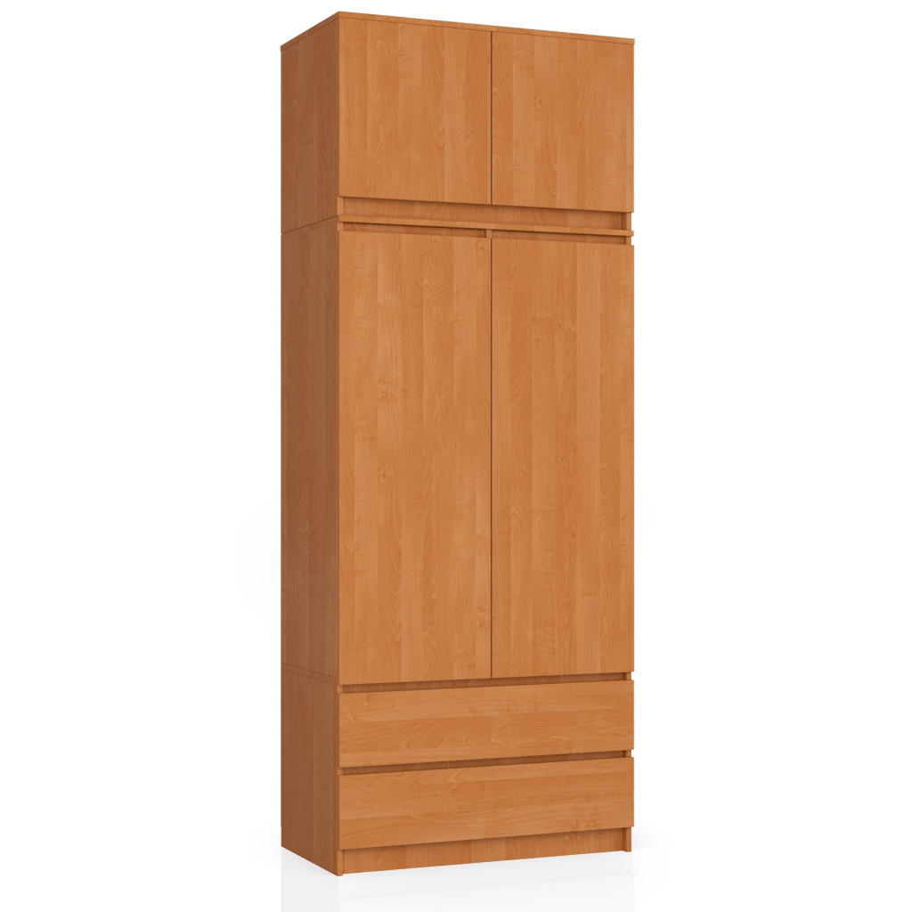 SZAFA Z NADSTAWKĄ S 90 cm 2 DRZWI 2 SZUFLADY OLCHA